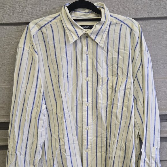 Nautica Men's Long Sleeve Button Down Shirt Size XL - Picture 1 of 3